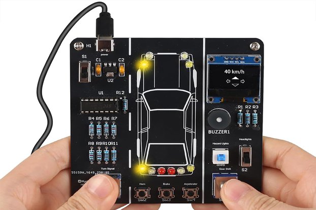 DIY Car Driving Simulation Soldering Practice Kit