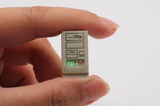 RetroTower: Miniature 386 Desktop Tower Replica