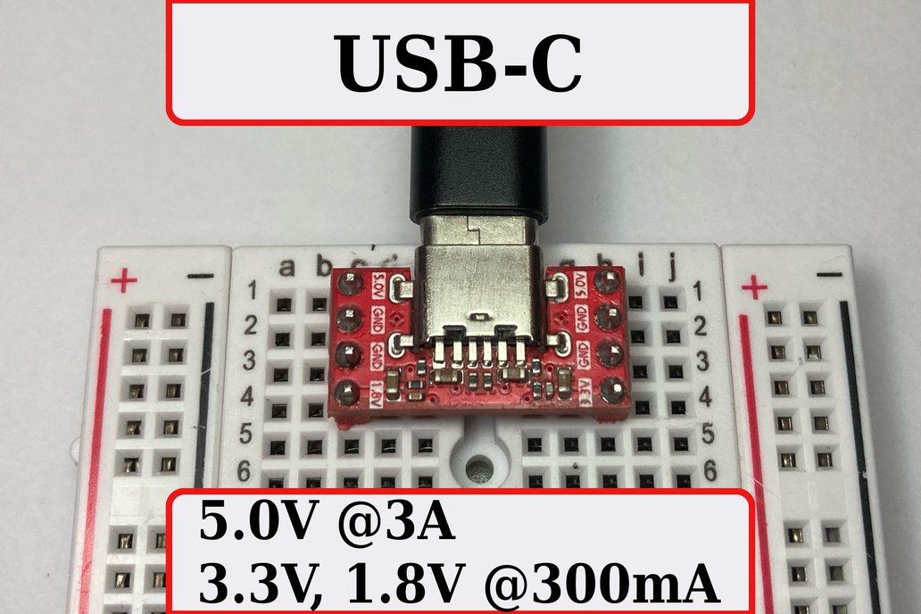 Power Supply Small USB-C Kit for Breadboard 1