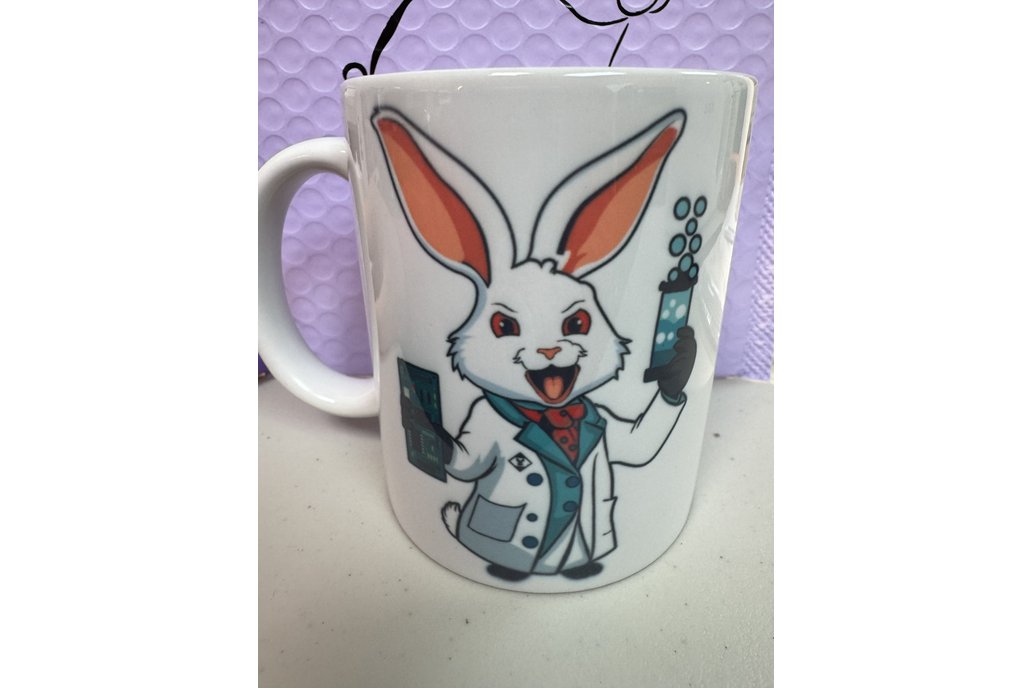Rabbit-Labs - Hazardous Rabbit Coffee Mug 1