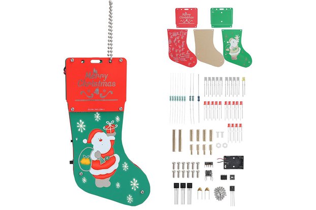 DIY Christmas Sock Soldering Practice Kit