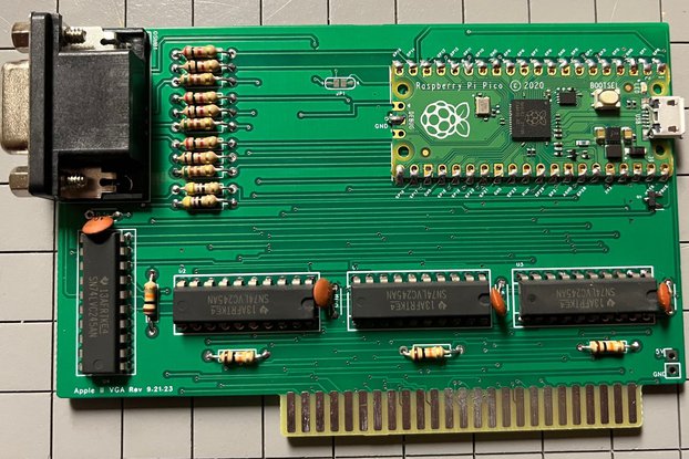 APPLE II and II+ VGA Graphics Card Fully Built