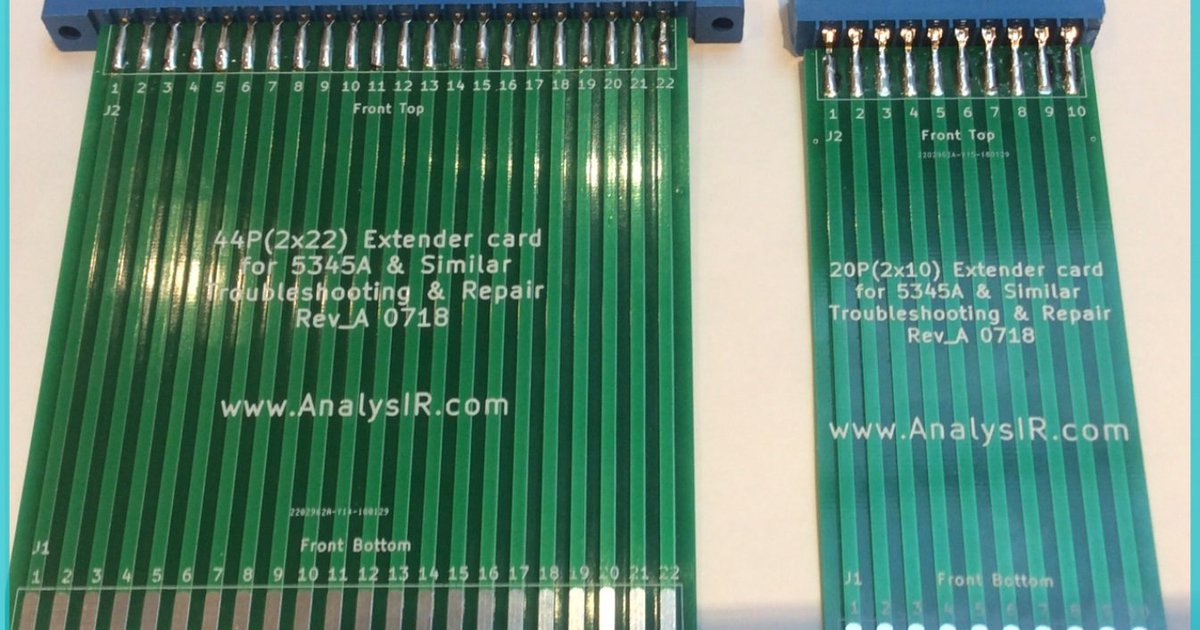 HP AGILENT 3440A Voltmeter Board Extender Pair 15x2 22x2 In KIT FORM Riser 