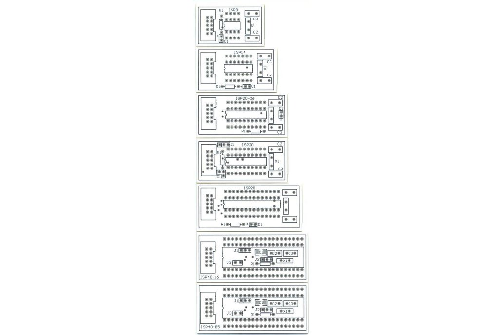 ISP Breakout Board Panel AVR ATMEGA ATTINY 8051/52 1