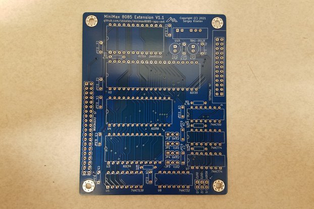 MiniMax8085 APU Extension, DIY Project, PCB