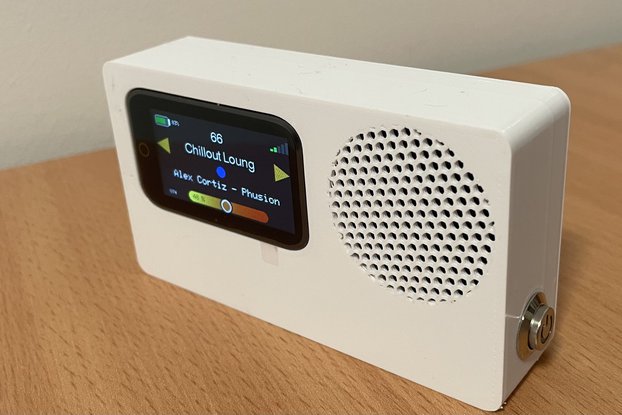 Compact Internet Radio with Touch Screen and WebUi