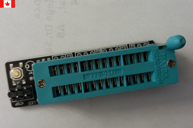 ATmega328P DIP-28 Programmer with ZIF socket.