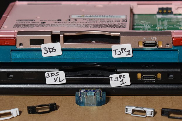 3DS / 3DS XL PRO USB-C Replacement port JIG+bezels