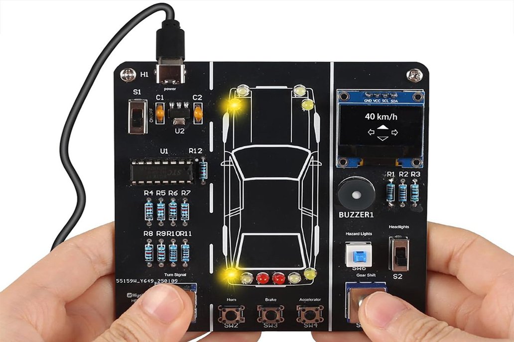 DIY Car Driving Simulation Soldering Practice Kit 1