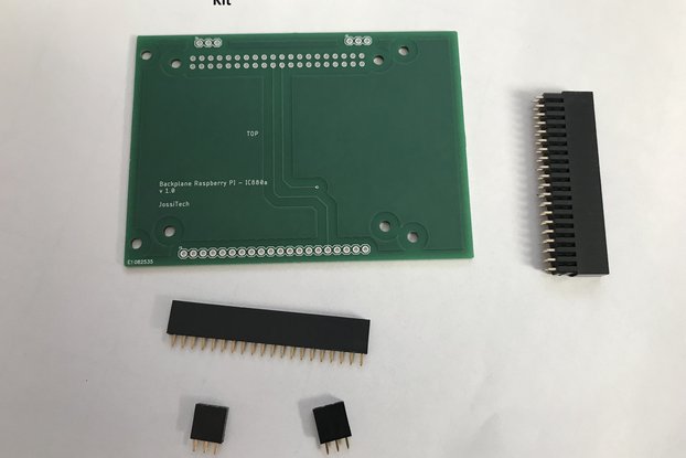 Backplane for connecting IC880a with Raspberry PI