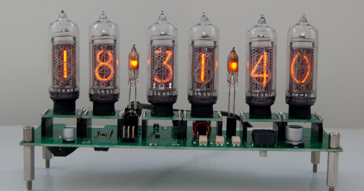 Nixie Clock with 7 replaceable tubes IN-14 from Andrey on Tindie