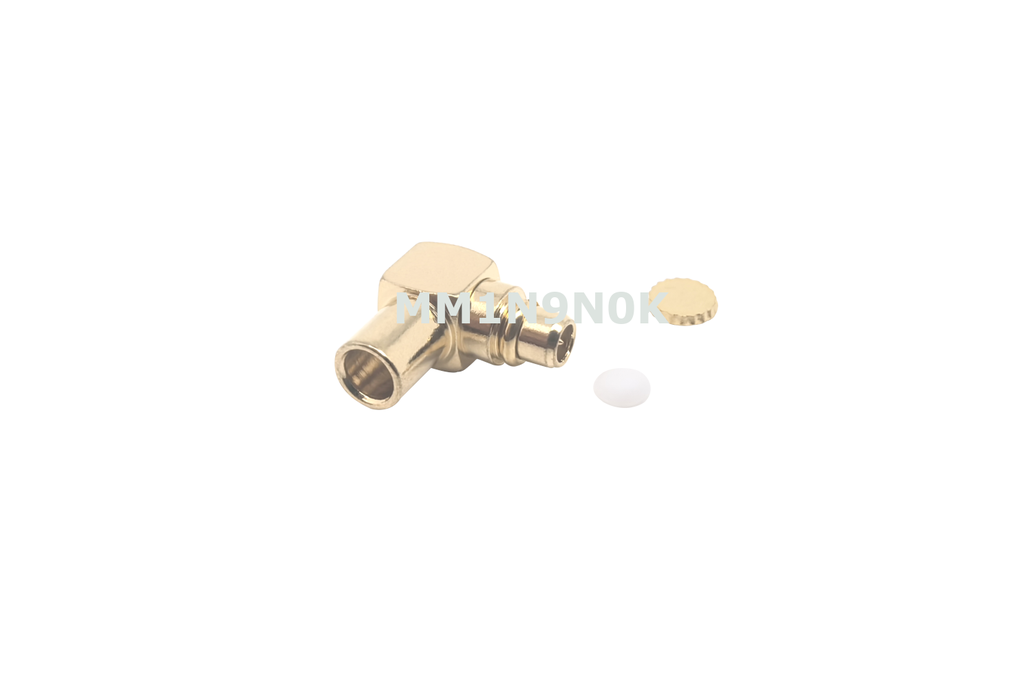 MMCX Male Plug Right Angle Connector Crimp -4pcs 1