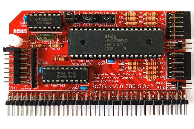 SC716 RCBus-80pin Z80 SIO/2 Serial Module Kit
