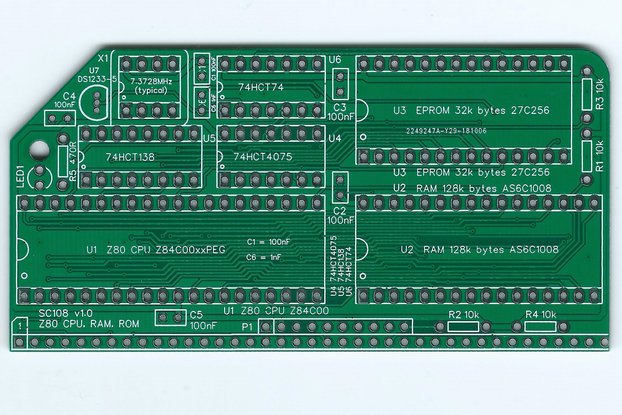 SC108 Z80 CPU, RAM & ROM Board for RC2014