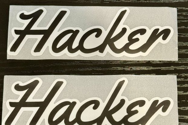 Hacker Sticker x2