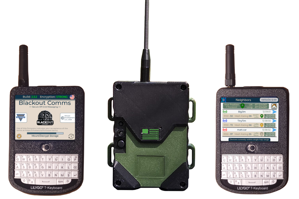 Blackout Comms Off-Grid Encrypted Mesh Texting/GPS 1