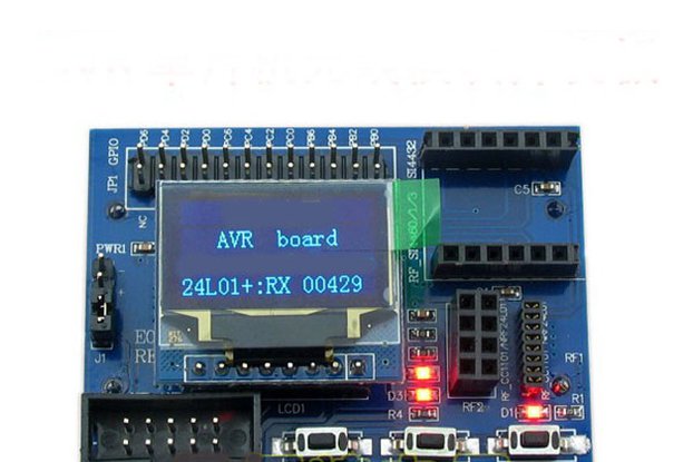 AVR development board for wireless modules