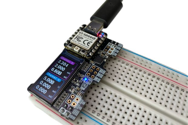 Breadboard Power Supply with Real-Time Monitoring