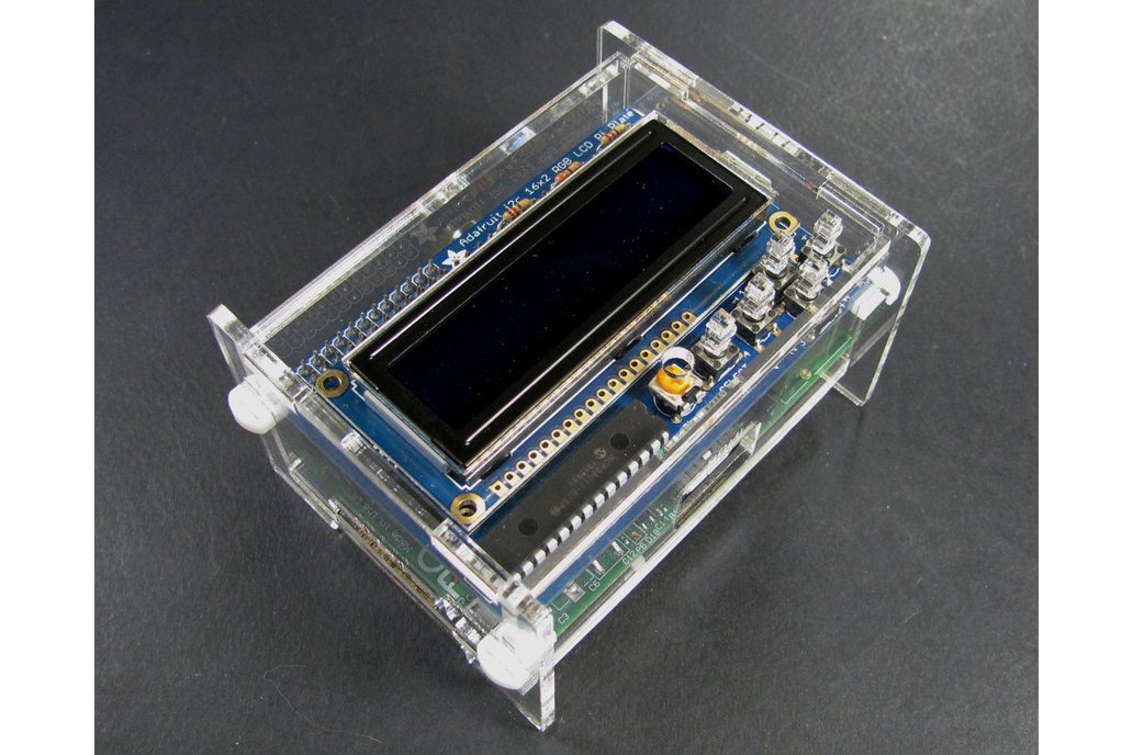 Adafruit LCD + Keypad Plate Enclosure - Clear 1