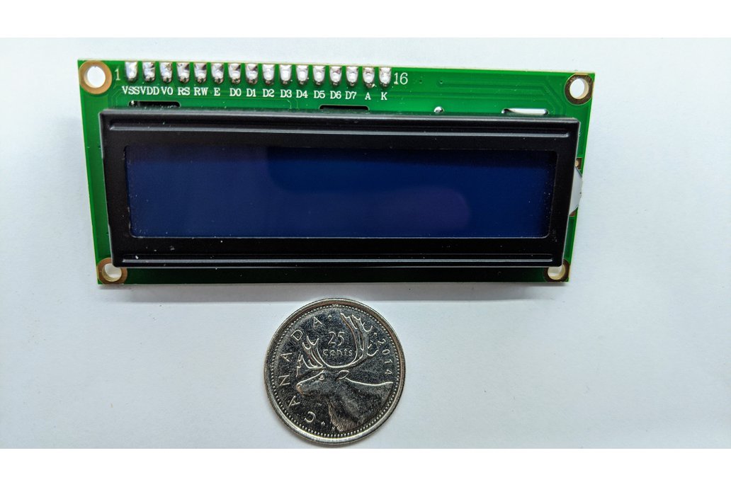 16x2 LCD Display with Pre-Soldered I2C Backpack 1