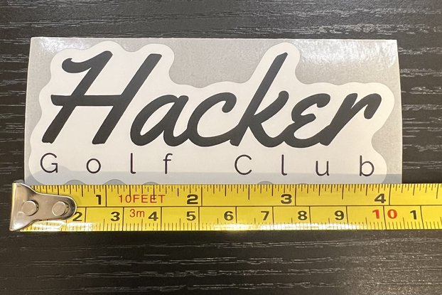 Hacker Golf Club Sticker