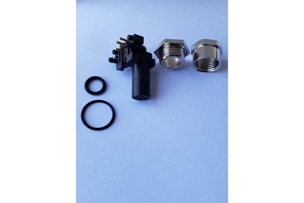 TE 3-2172079-2 M12 4 Position Circular Connector 1