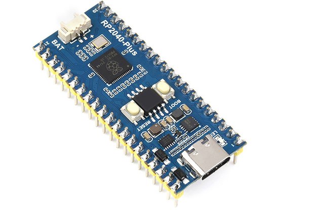 RP2040-Plus: 4MB/16MB Flash, USB-C, Dual-Core MCU