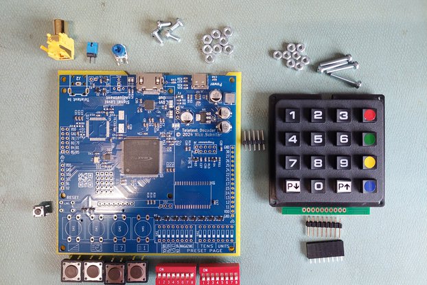 FPGA Teletext Decoder - Part Assembled