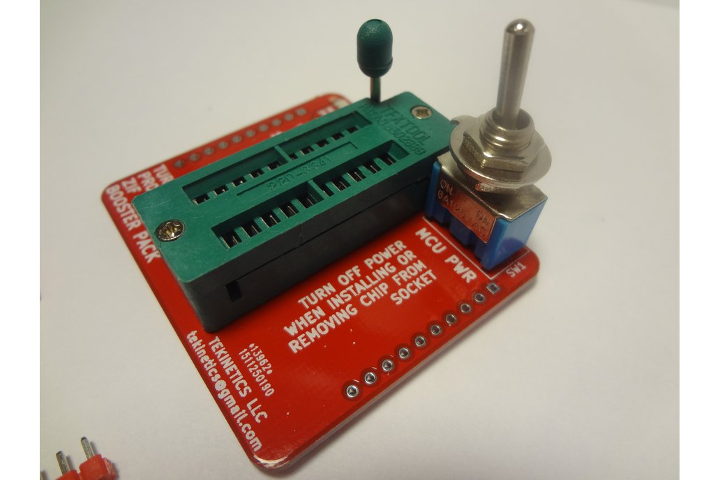 Turbo ZIF Programmer Boosterpack for TI Launchpad 1