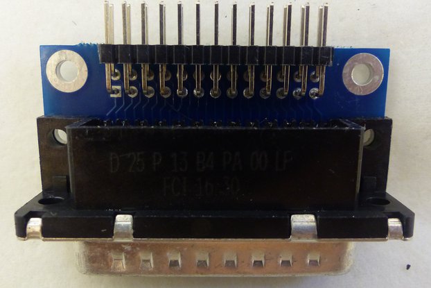 DB-25 to Ribbon Cable Adapter Card V2