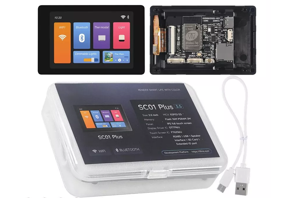 WT32-SC01 PLUS | 16MB Flash 3.5" Touchscreen ESP32 1
