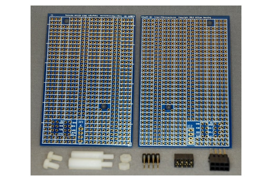 EZasPi (B) prototyping board for the Raspberry Pi 1