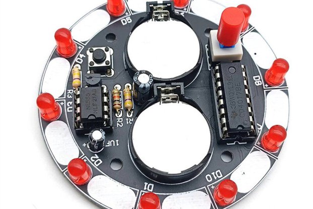 Lucky Turntable LED Flashlight DIY Electronic kit