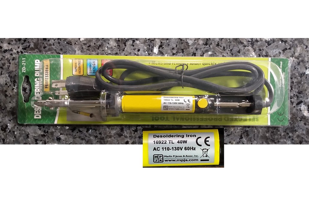 De-soldering Iron with Pump, Electric , 40W 1