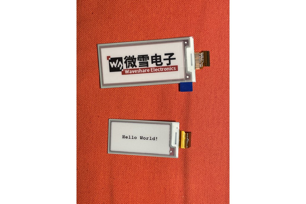 Two Waveshare e-paper displays (2.9" and 2.13") 1