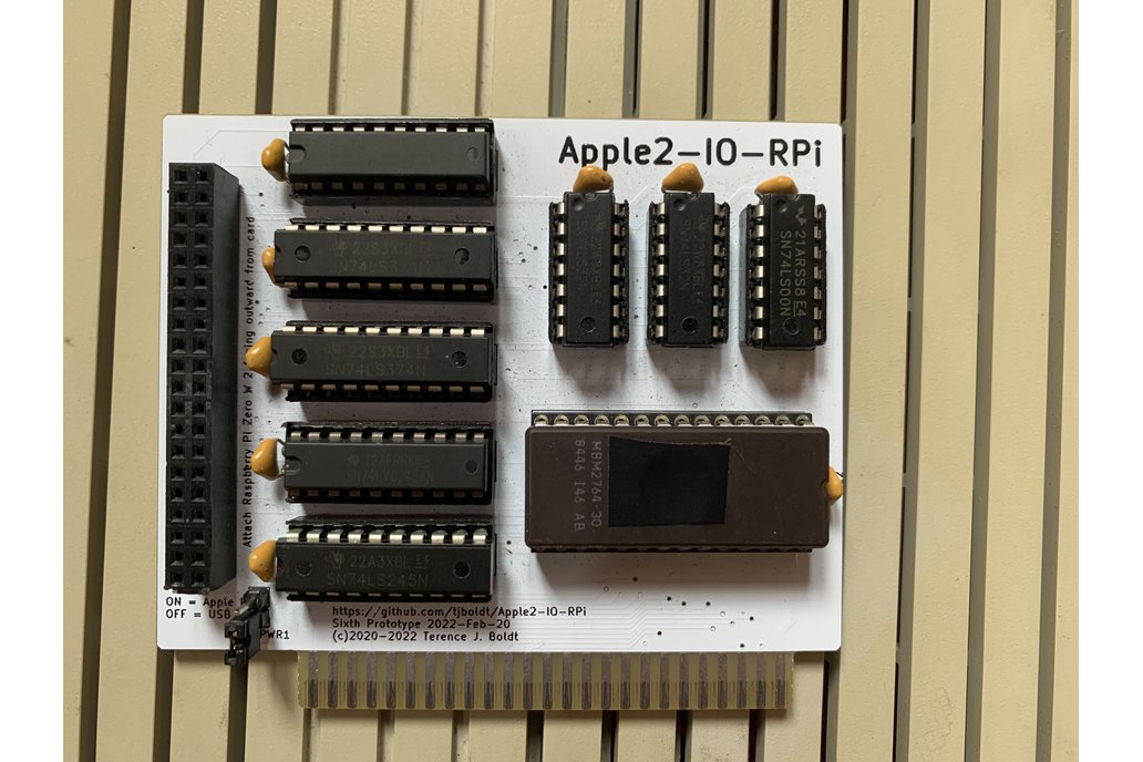 Apple2-IO-RPi - expansion card using a RaspberryPI 1