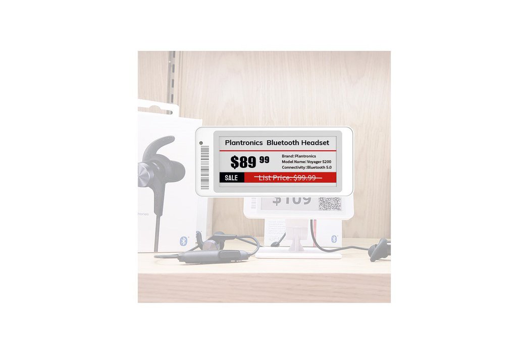 MinewTag 2.9inch Digital Price Tag ESL 1