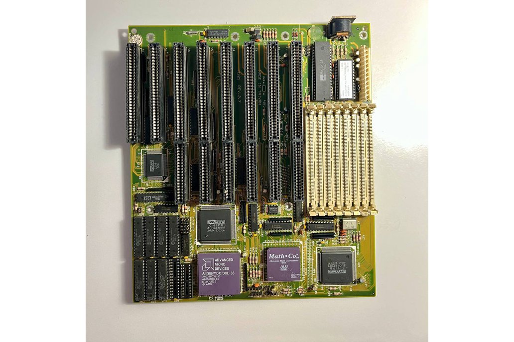 Vintage PCChips M321 rev 2.7 Motherboard TX486 DLC 1