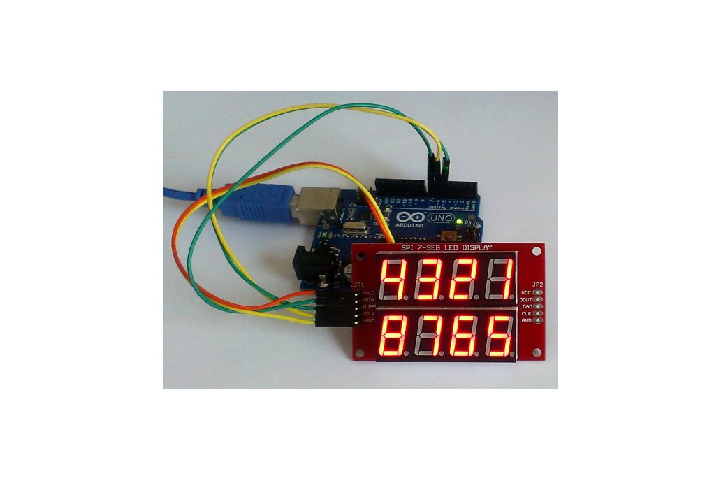 Double row 4-digit seven segment LED display-RED 1