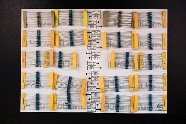 Set of 1/4W resistors - total 400 pieces
