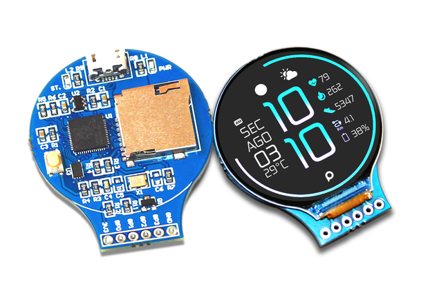 RoundyPi - 1.28” Round LCD Based on RP2040 MCU