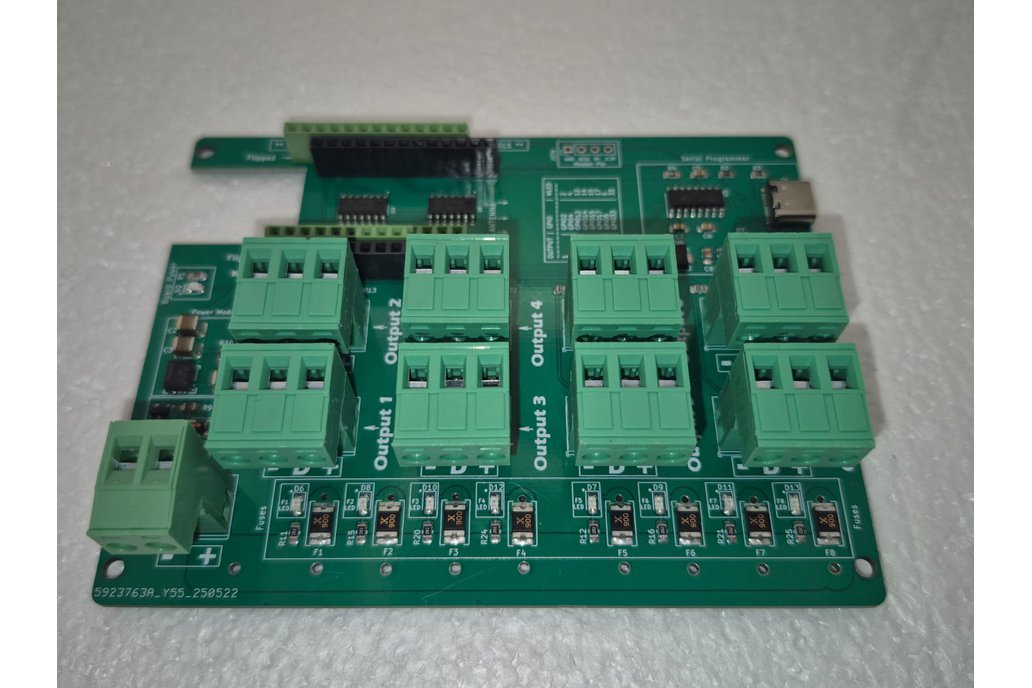 8-Output WT32-ETH01 Distro board for WLED Rev - 2 1
