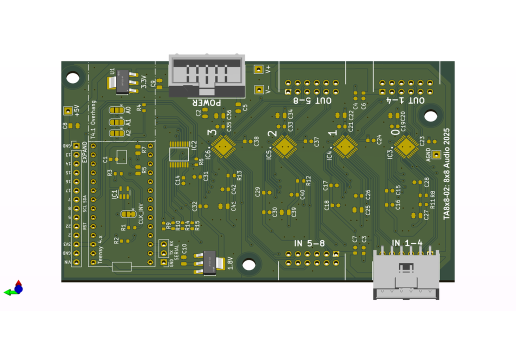 Teensy 8x8 Audio board 1