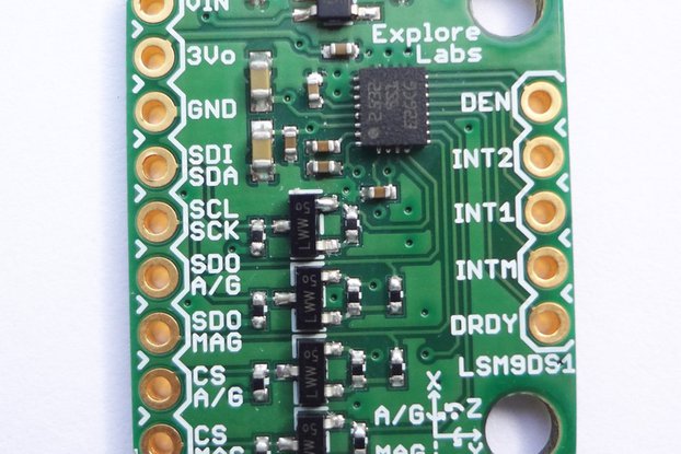 LSM9DS1 9 DOF Accelerometer + Gyro + Magneto Board
