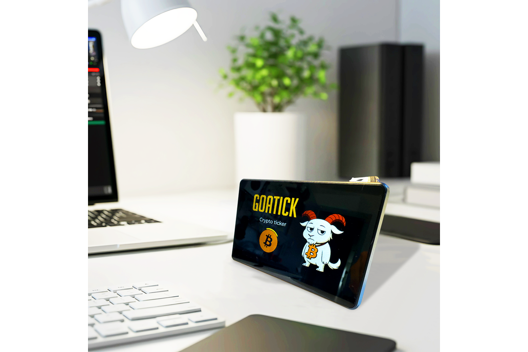 GOATICK | 3.5" Touch Crypto Display | Chart BTC 1