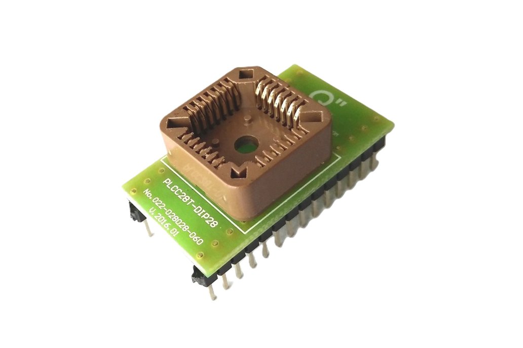 Adapter PLCC28T to DIP28 0.6". 1