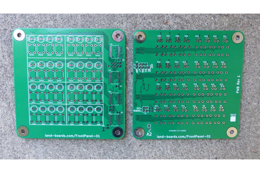Front Panel for some Microprocessors (PCB only) 1