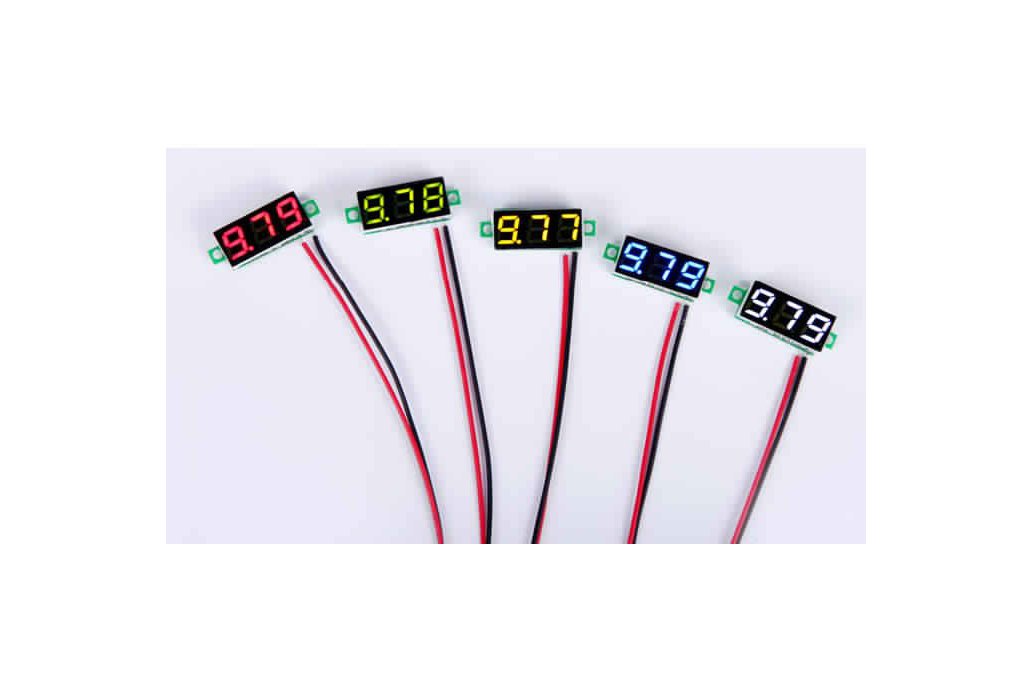 2.5V-30V Mini Digital Voltmeter Voltage Tester Met 1