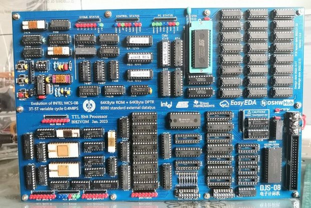 DJS-08 8-bit CISC TTL Computer