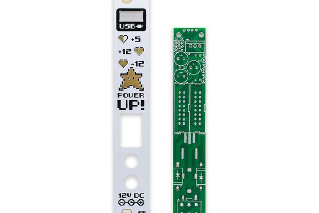 Power UP PCB and Panel - Eurorack Power PCB Set